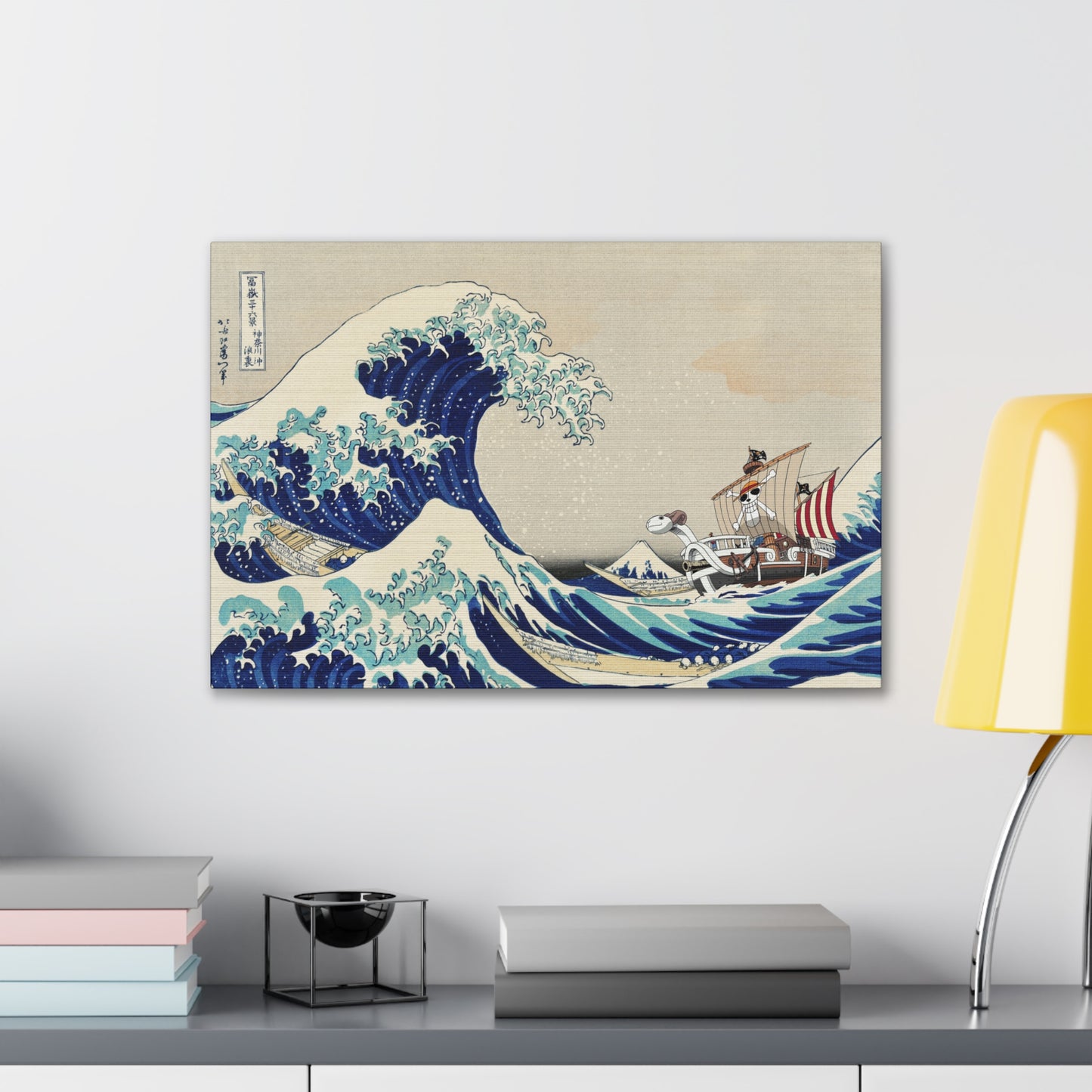 Going Merry riding the Great Wave Canvas Print (One Piece)