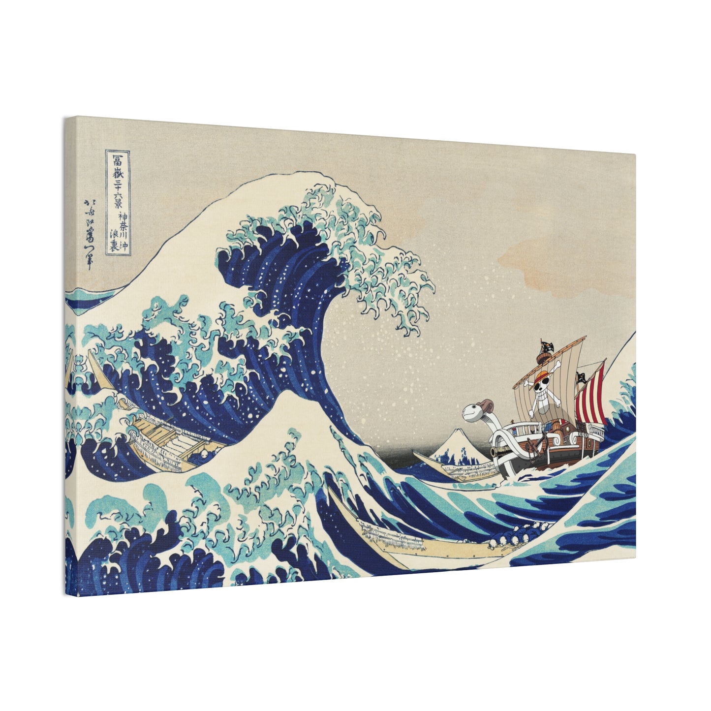 Going Merry riding the Great Wave Canvas Print (One Piece)