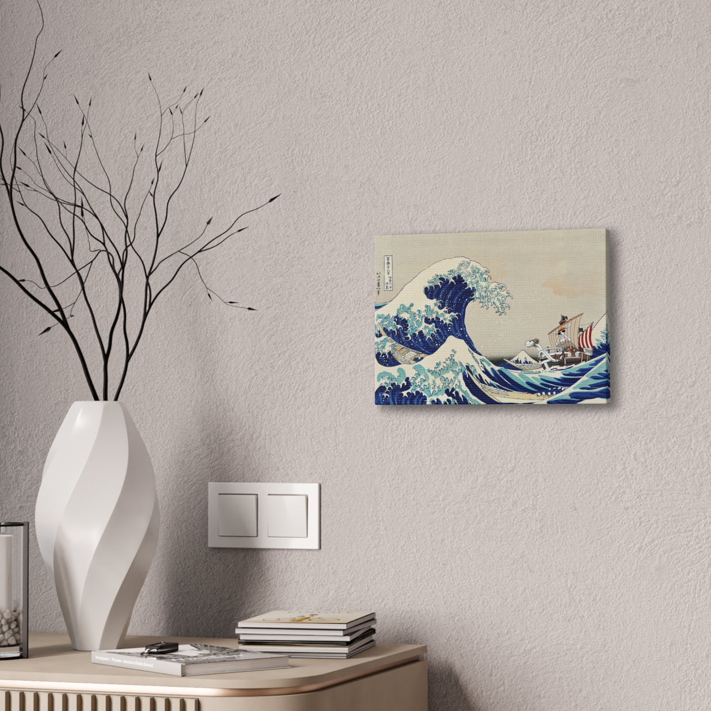 Going Merry riding the Great Wave Canvas Print (One Piece)