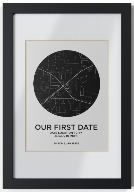 First Date Framed Print