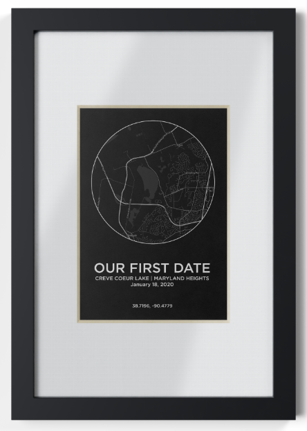 First Date Framed Print