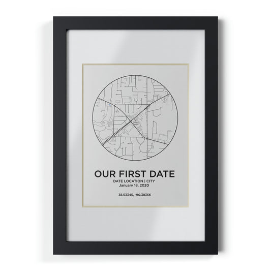 First Date Framed Print